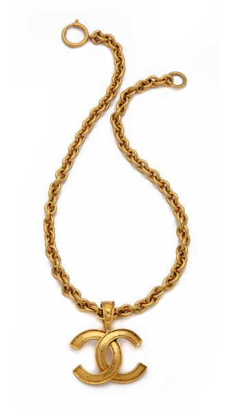 Vintage chanel 2025 cc necklace