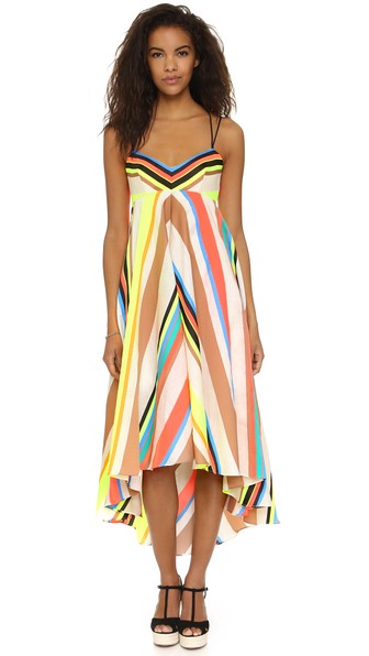 Milly Fluorescent Stripe Maxi Dress | LadyLUX - Online Luxury Lifestyle ...