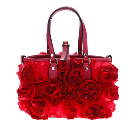 Red Valentino Flower Tote Bag