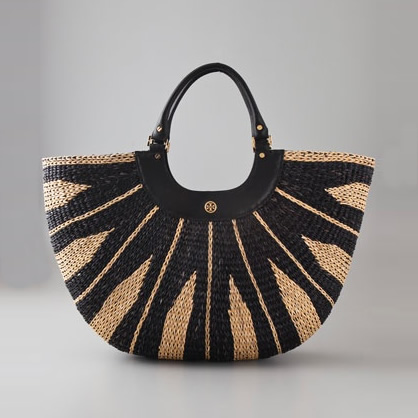 tory burch straw beach tote
